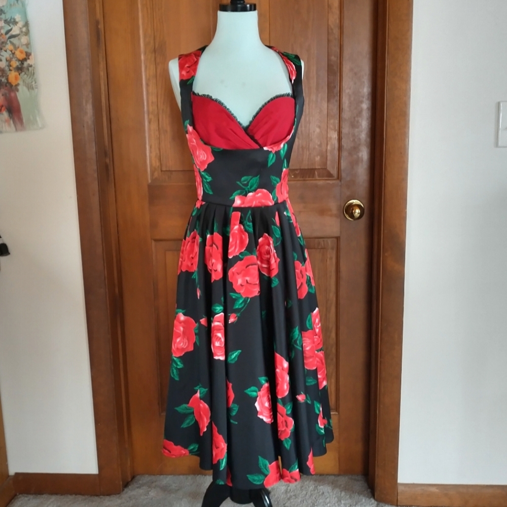 Vintage-inspired pin-up dress